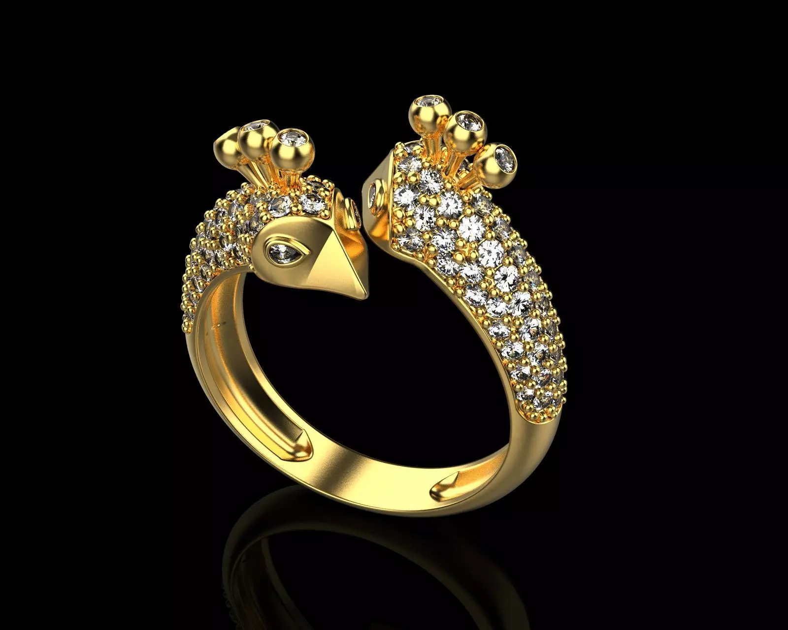 peacock ring 110 3D model_0