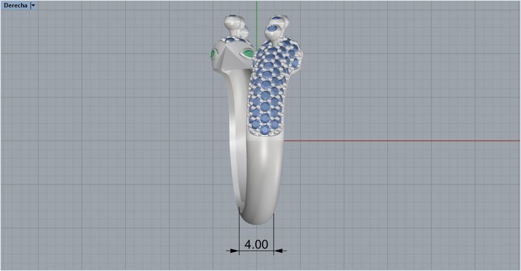 peacock ring 110 3D model_12