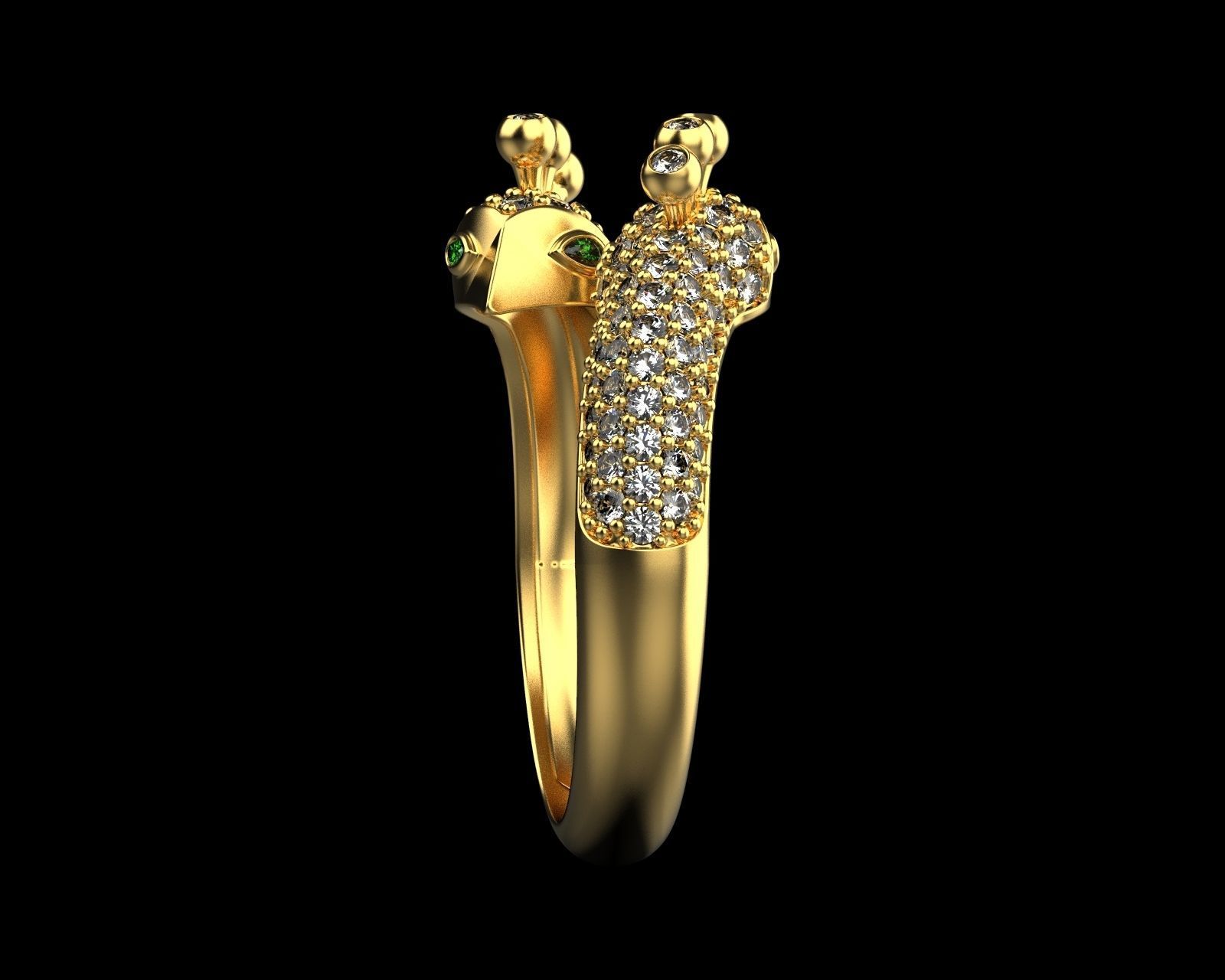 peacock ring 110 3D model_9