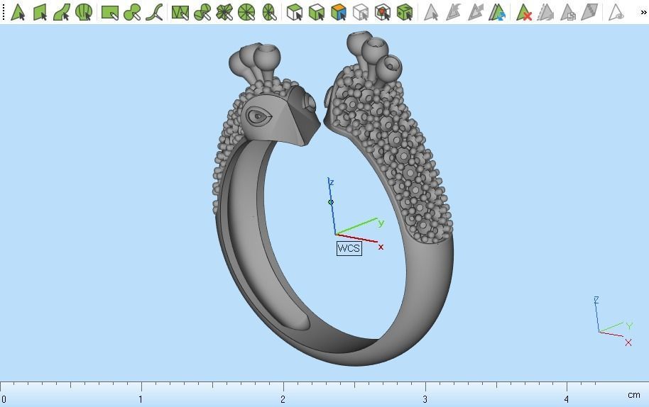 peacock ring 110 3D model_16