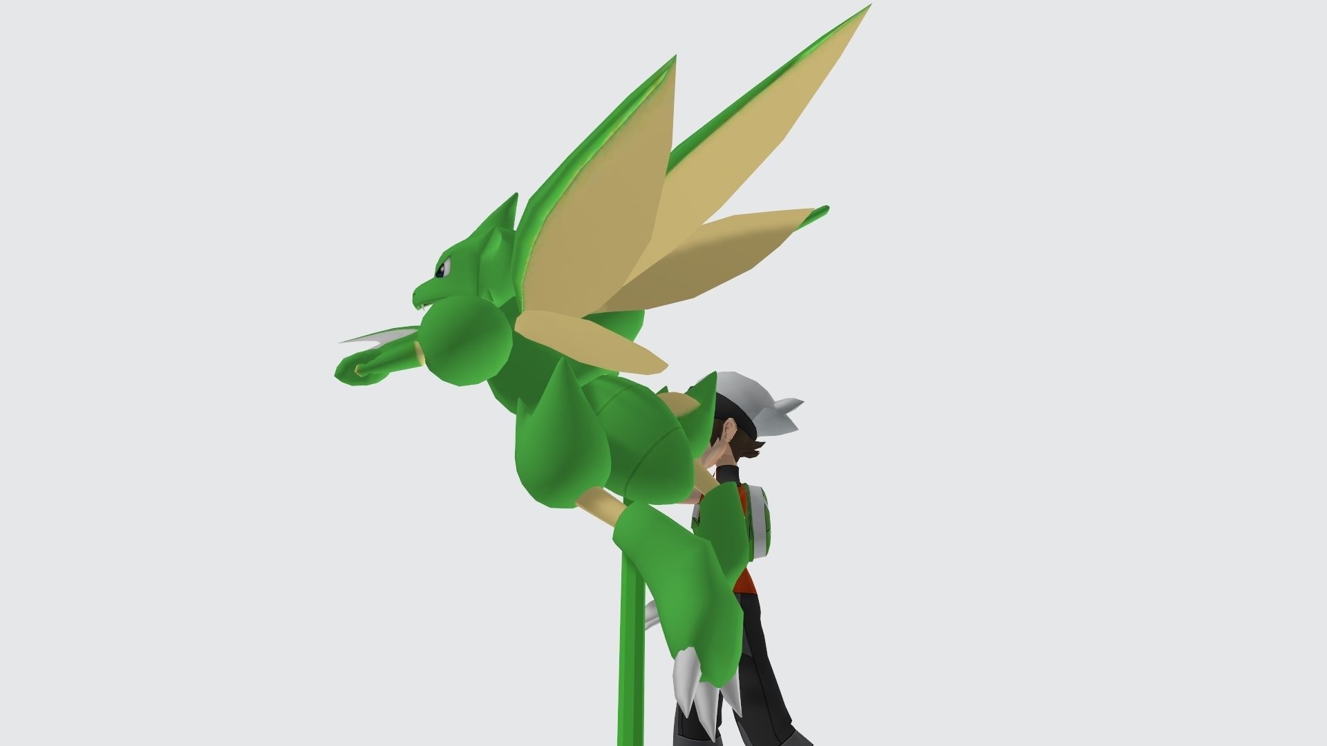 trainer and Scyther 3D print model_3
