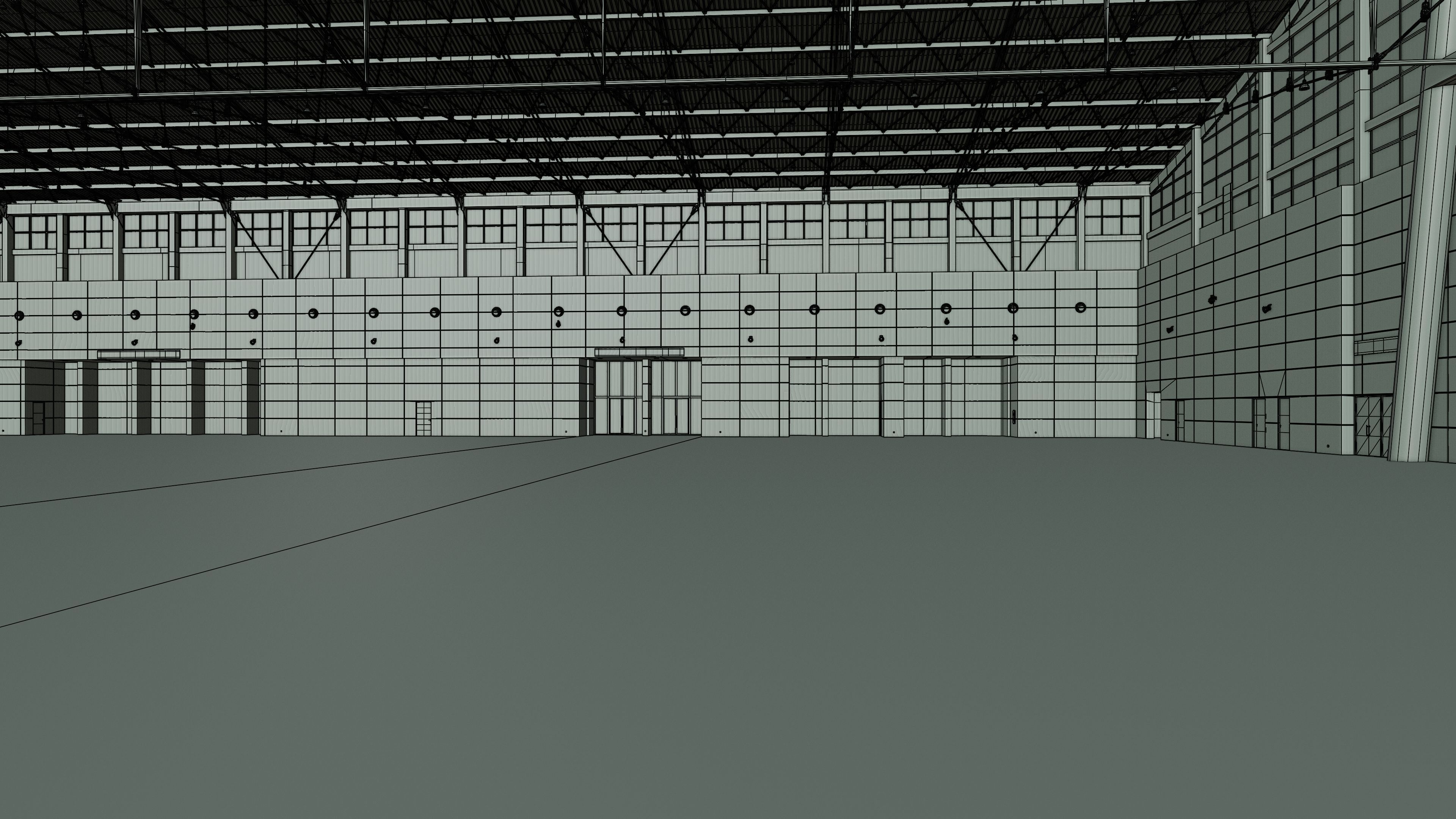 Exhibition Hall Interior 1 Low-poly 3D model_24