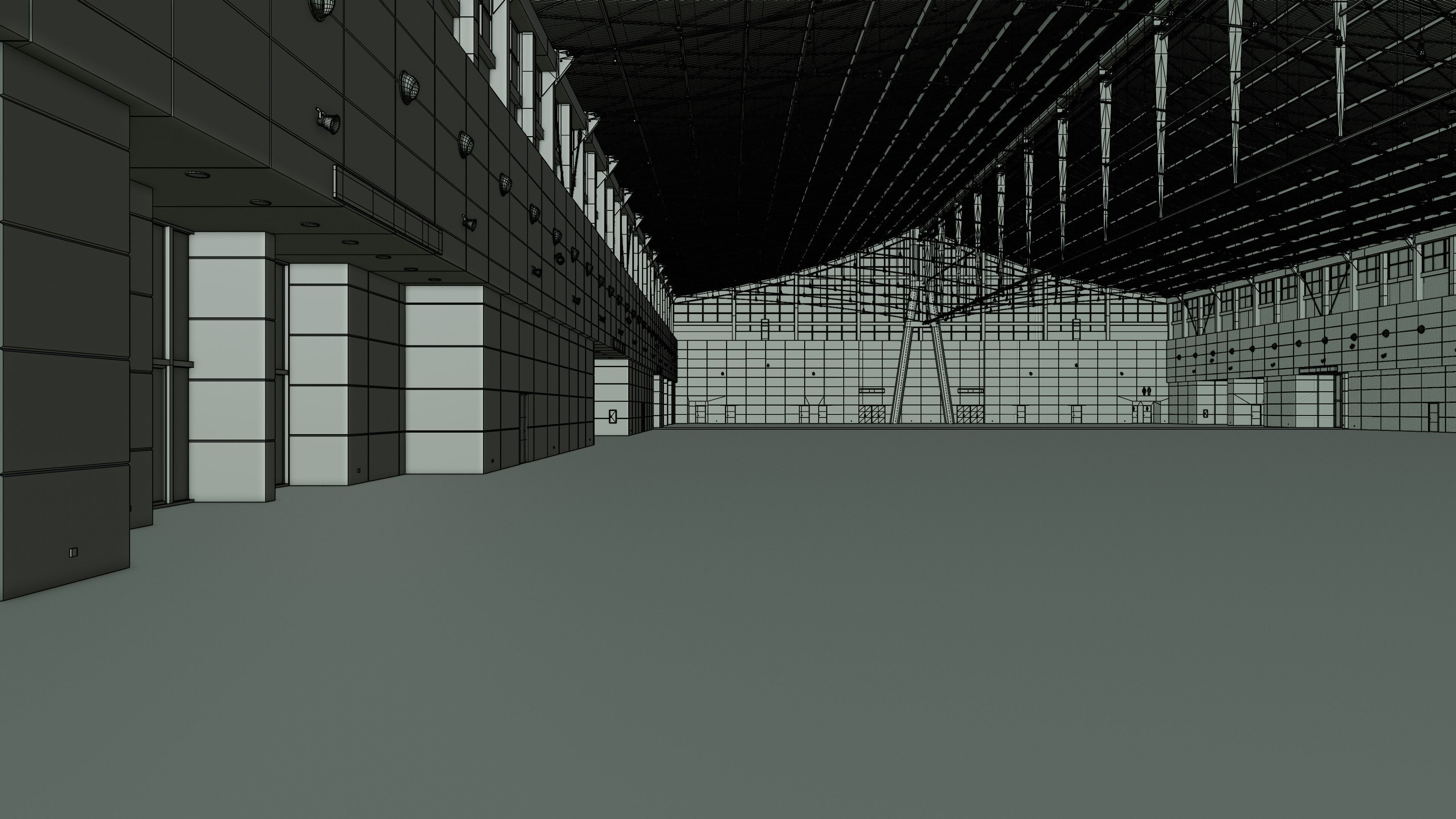 Exhibition Hall Interior 1 Low-poly 3D model_19
