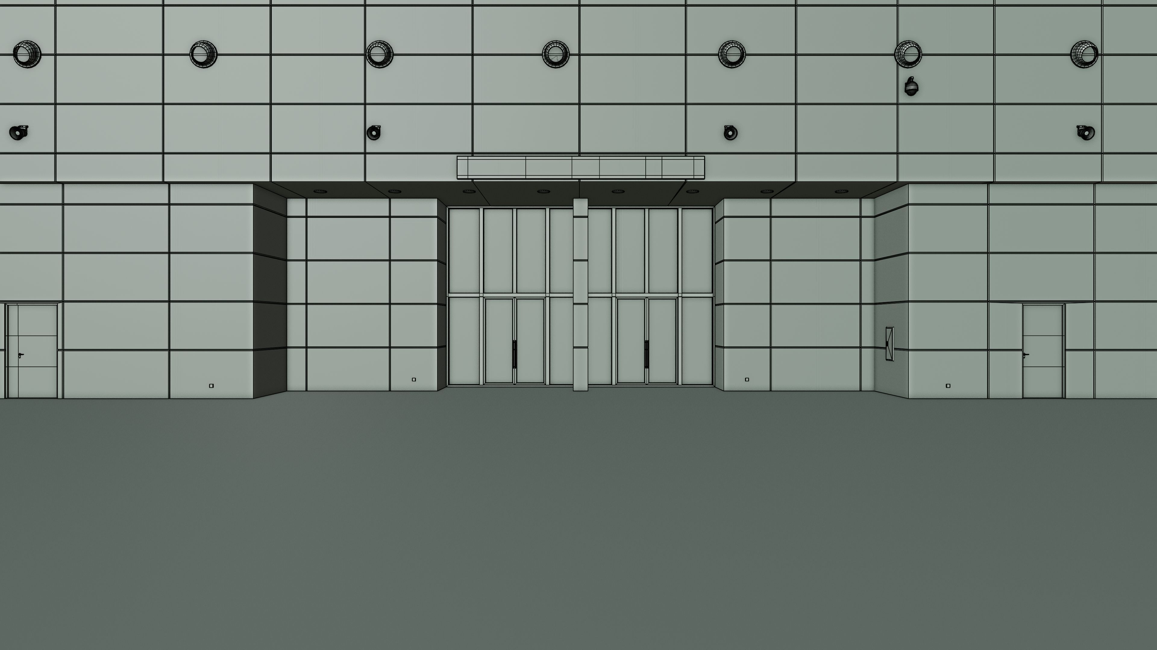 Exhibition Hall Interior 1 Low-poly 3D model_21