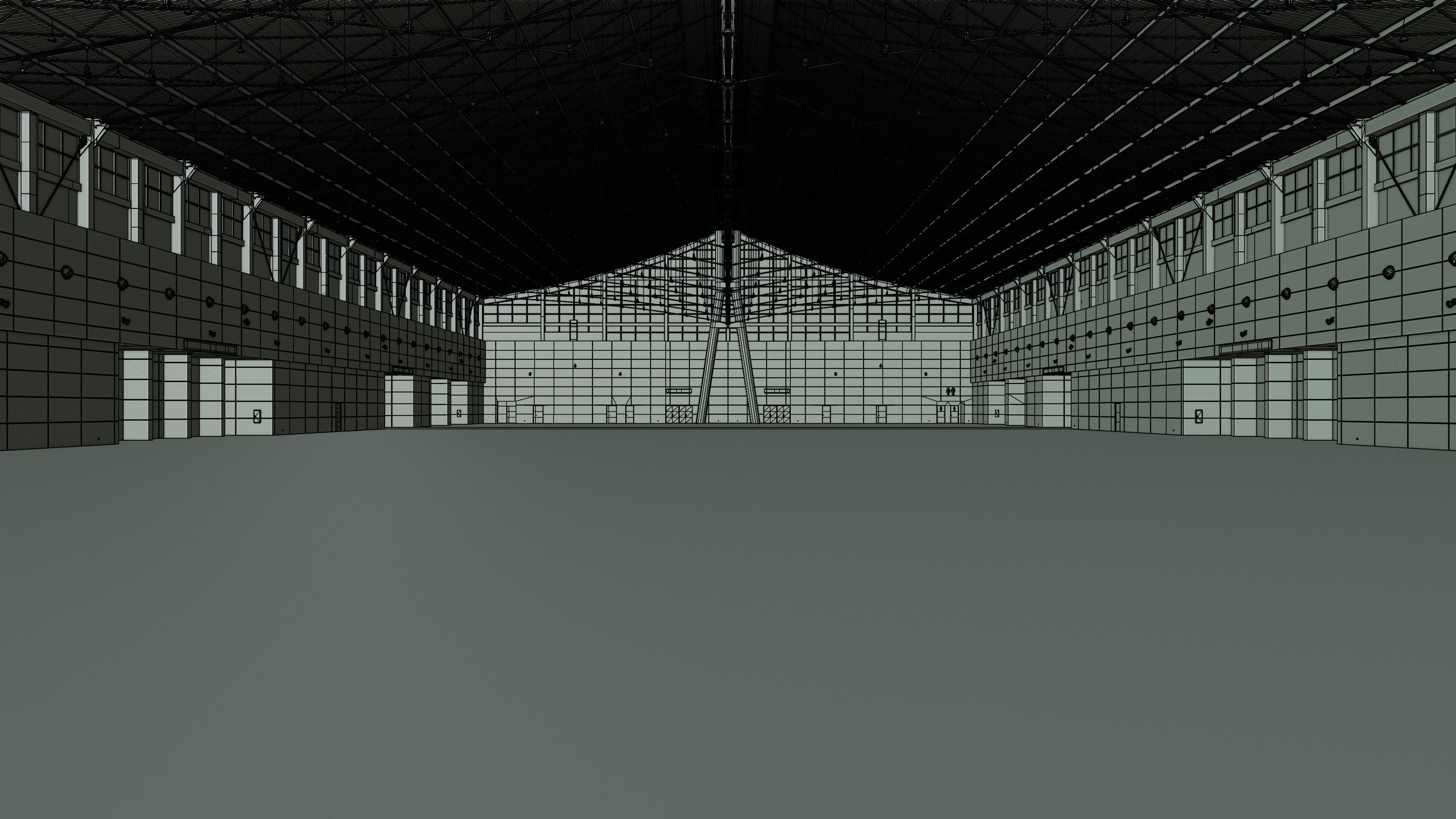Exhibition Hall Interior 1 Low-poly 3D model_14