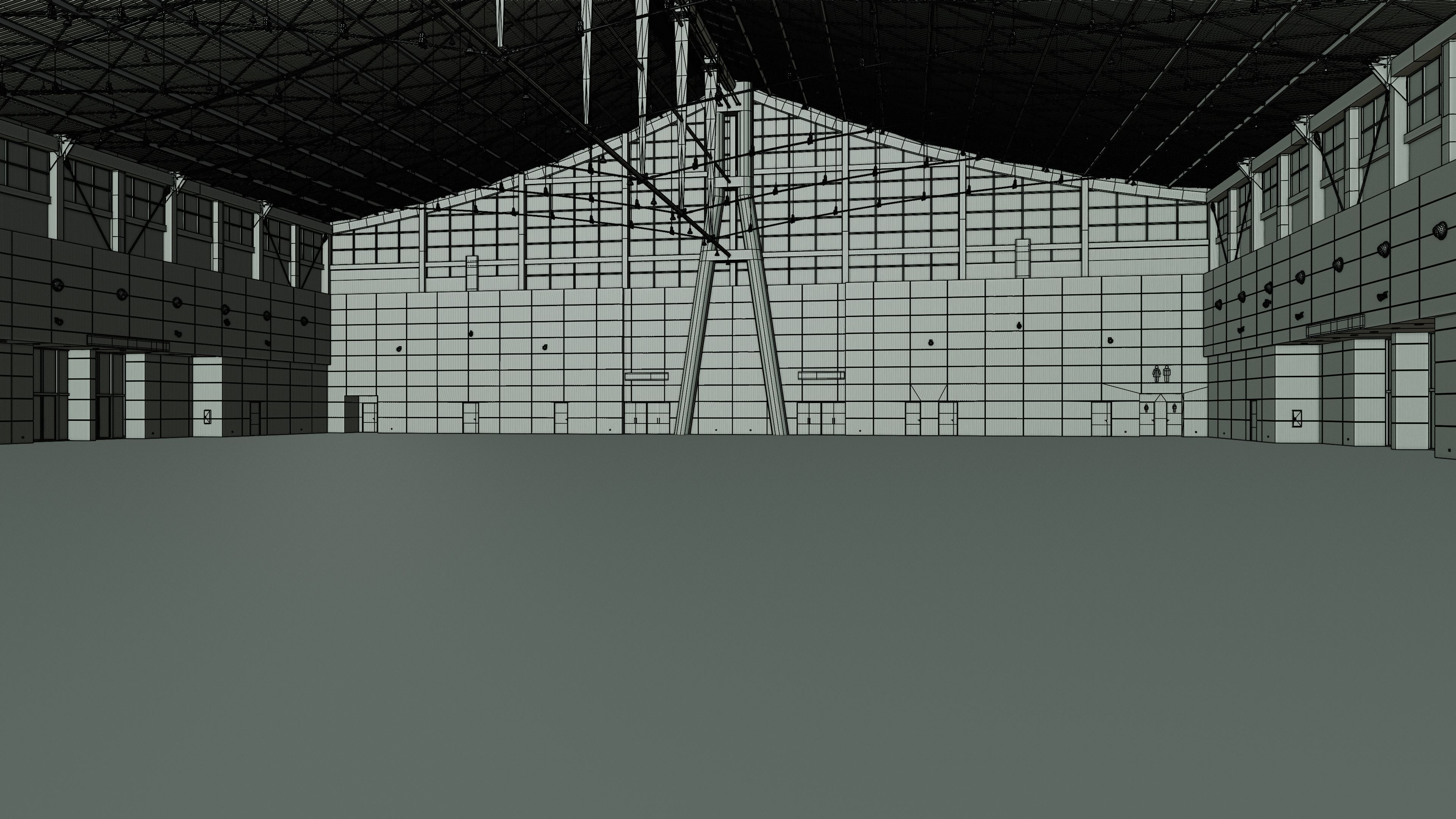 Exhibition Hall Interior 1 Low-poly 3D model_17