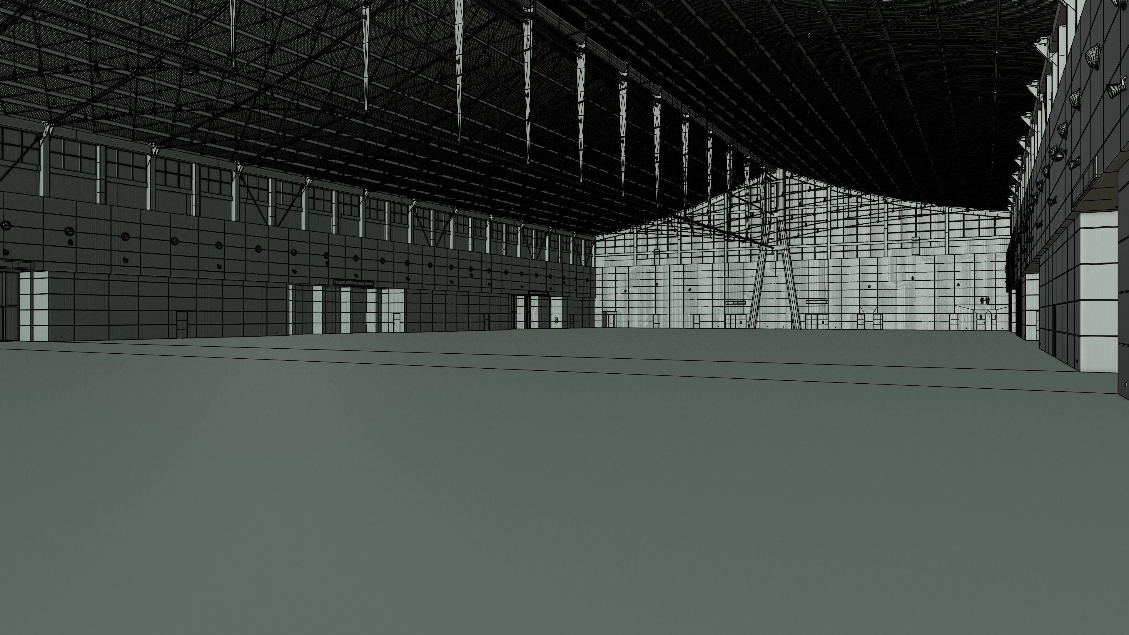 Exhibition Hall Interior 1 Low-poly 3D model_15