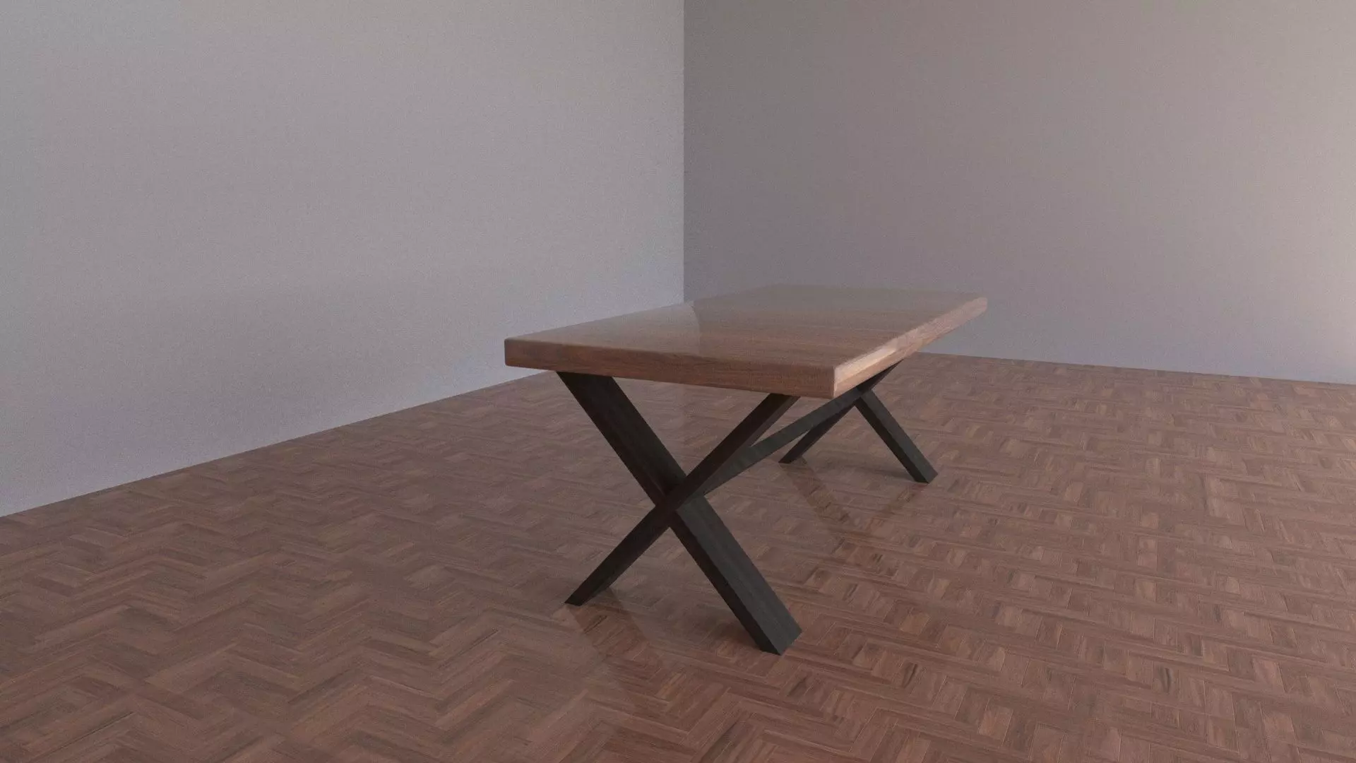 Dining Wood Table free 3D model | CGTrader