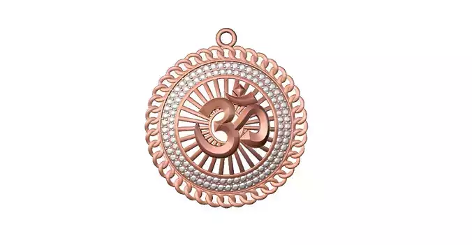 087 - Om Pendant for Gents