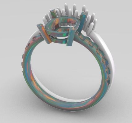 argolla y pisaargolla 3D print model_1