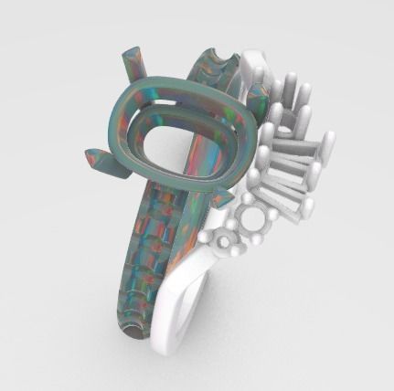 argolla y pisaargolla 3D print model_2