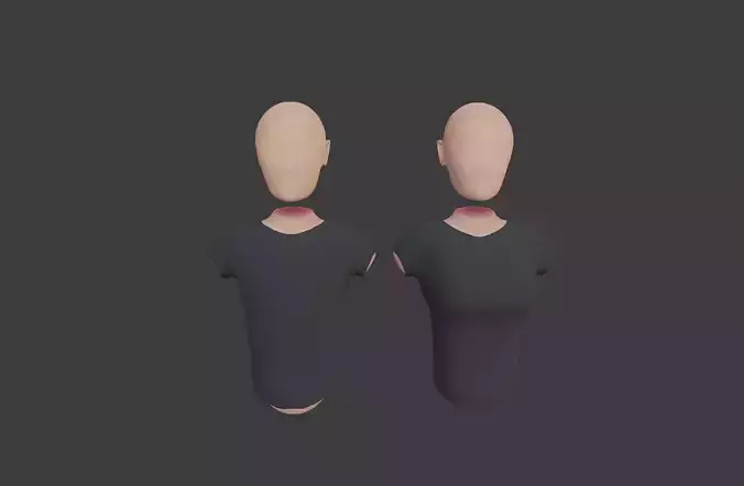 VR AVATAR BASE Low-poly 3D model