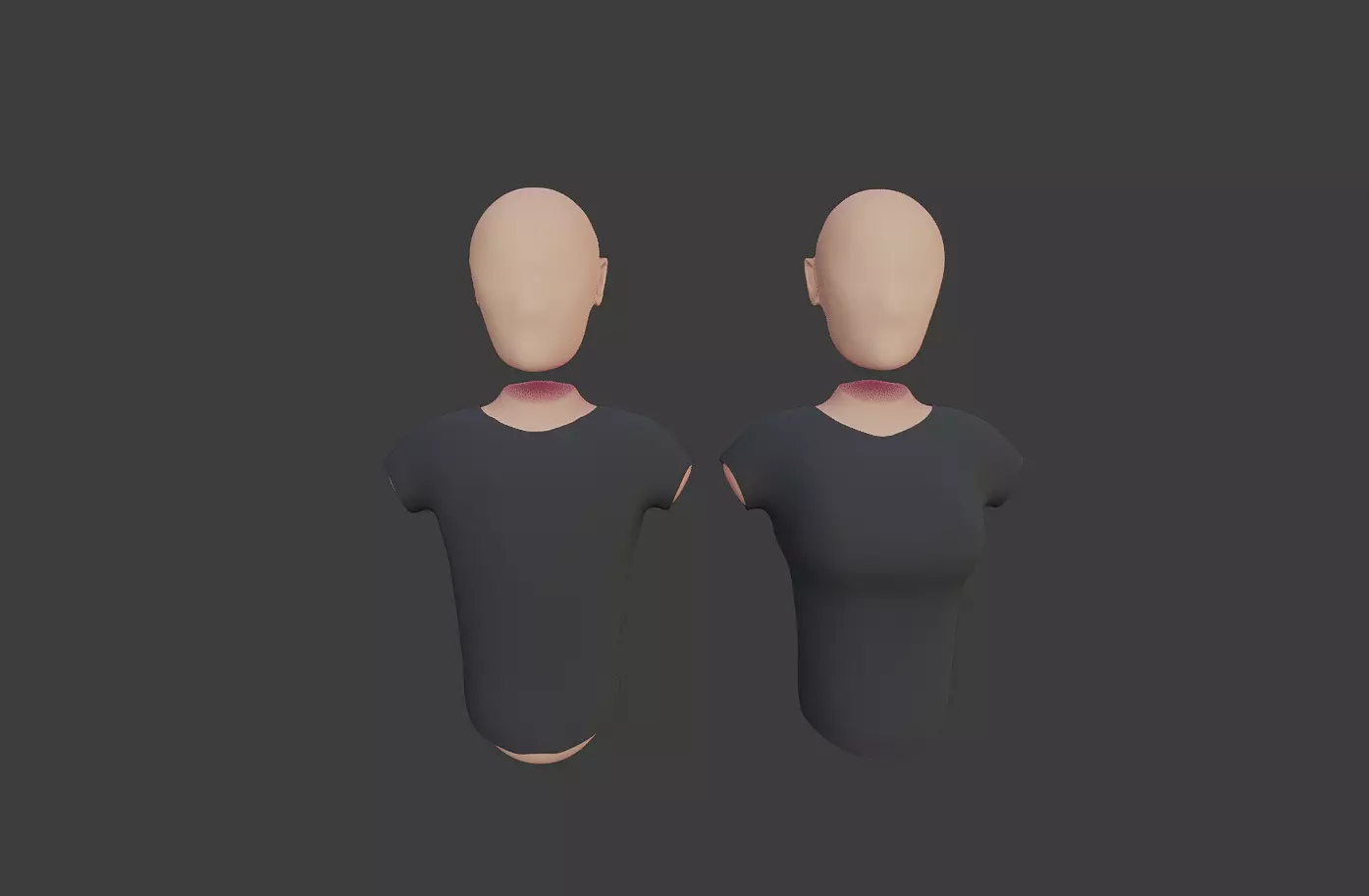 VR AVATAR BASE Low-poly 3D model_0