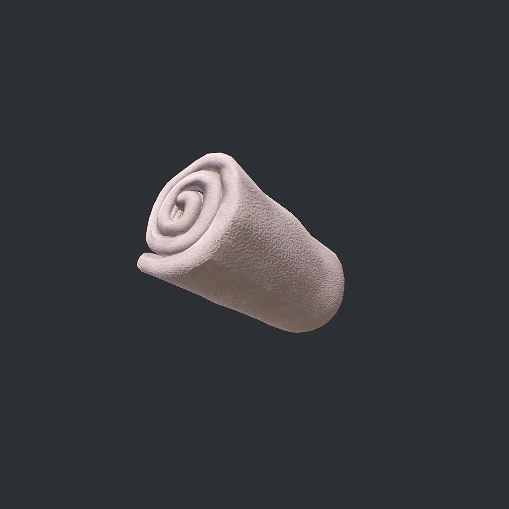 Towels Clean Low-poly 3D model_7