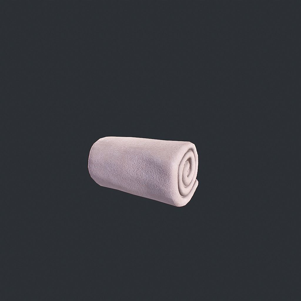 Towels Clean Low-poly 3D model_5