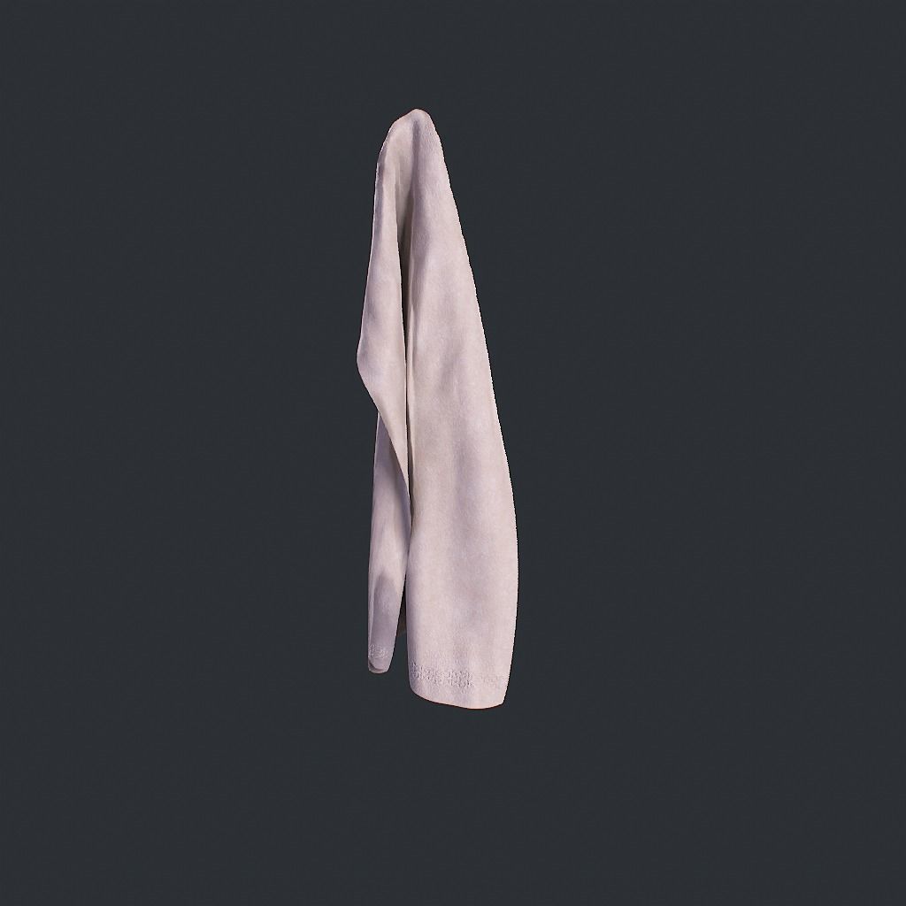 Towels Clean Low-poly 3D model_12