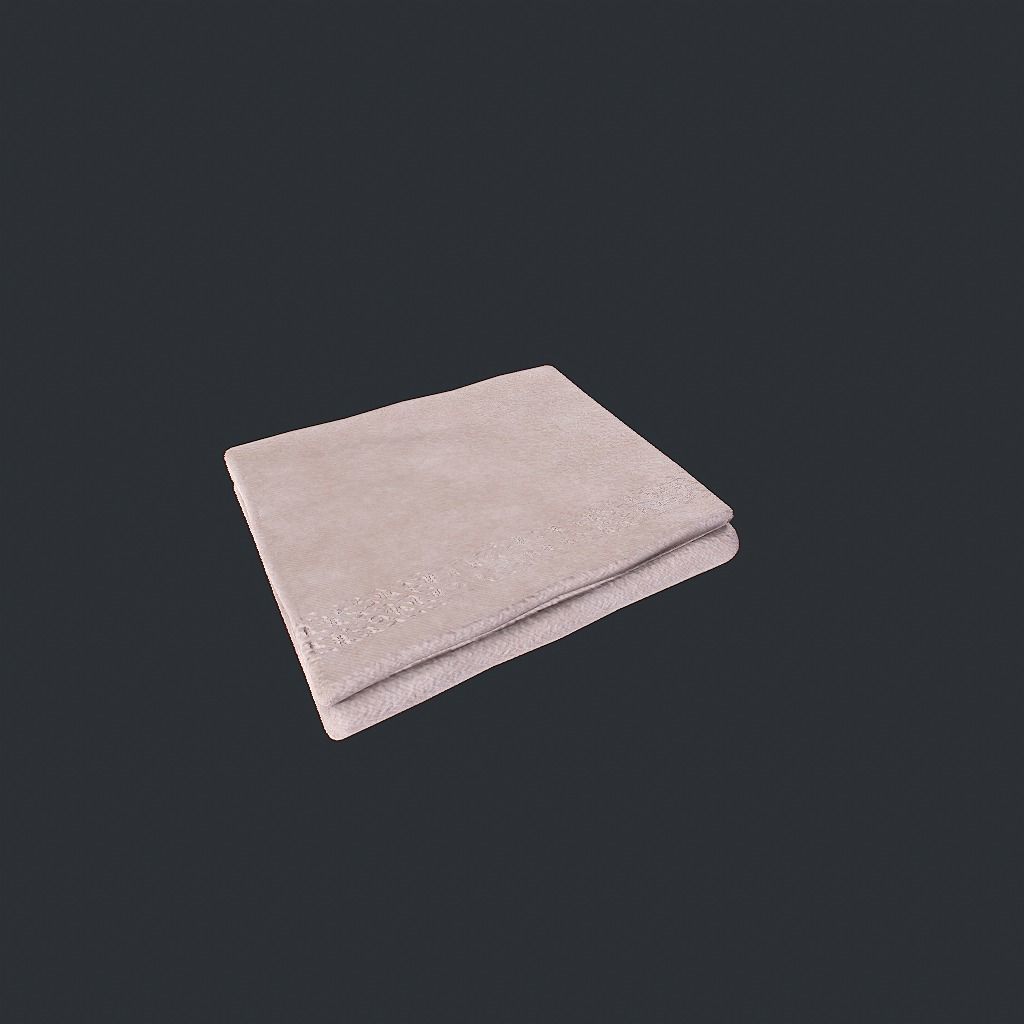 Towels Clean Low-poly 3D model_8