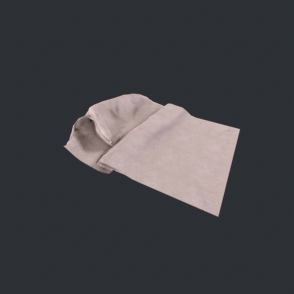 Towels Clean Low-poly 3D model_11