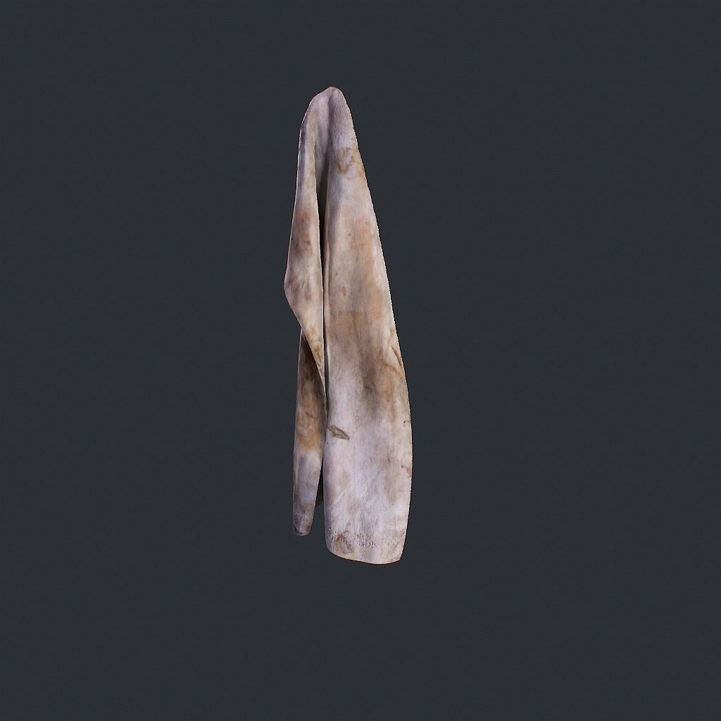Towels Dirty Low-poly 3D model_10