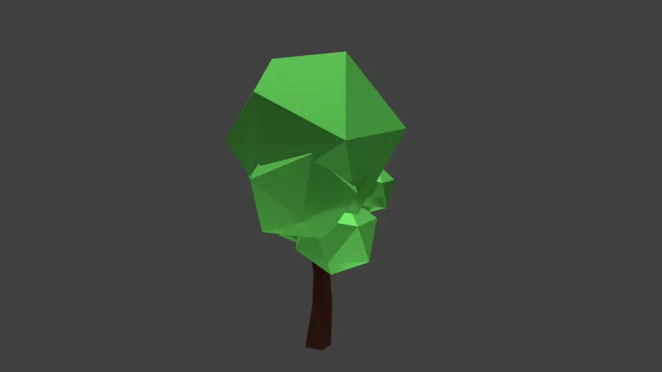 Low Poly Tree polygonal Free low-poly 3D model