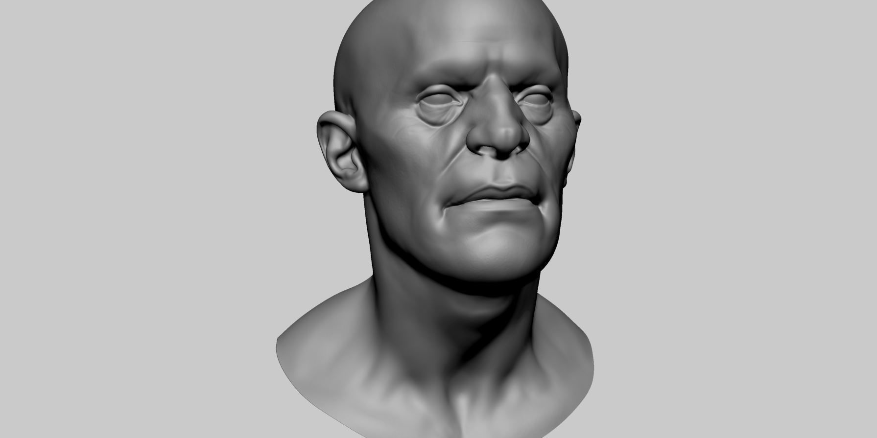 Male Head v7 3D model_11