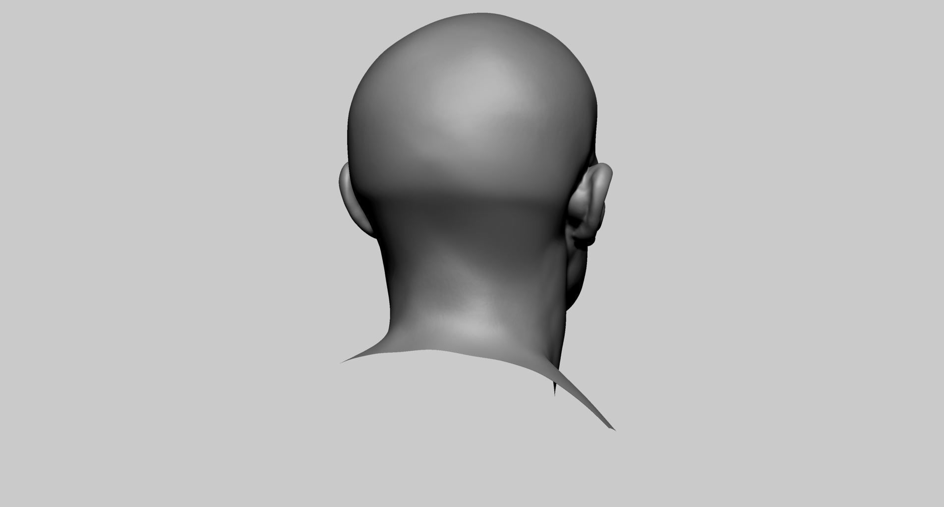 Male Head v7 3D model_3