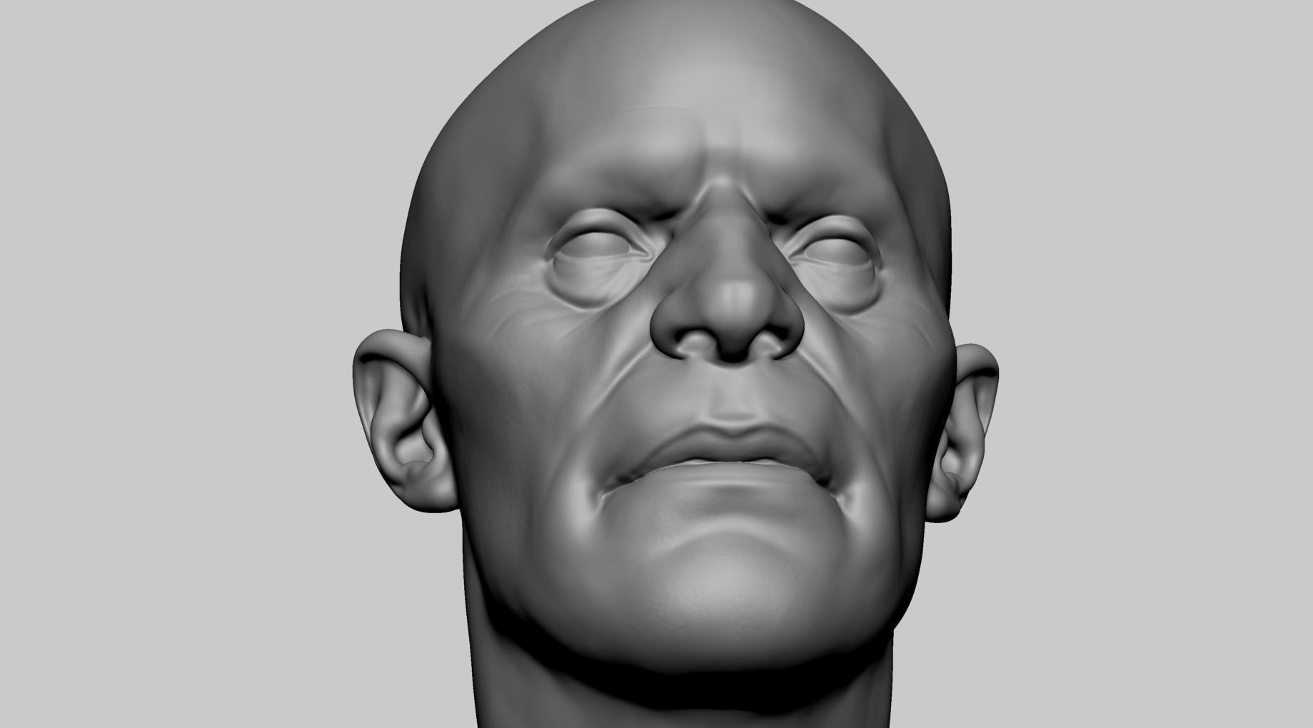 Male Head v7 3D model_7