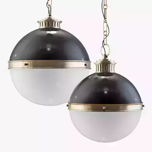 Emerson 1-light single globe pendant-bronse
