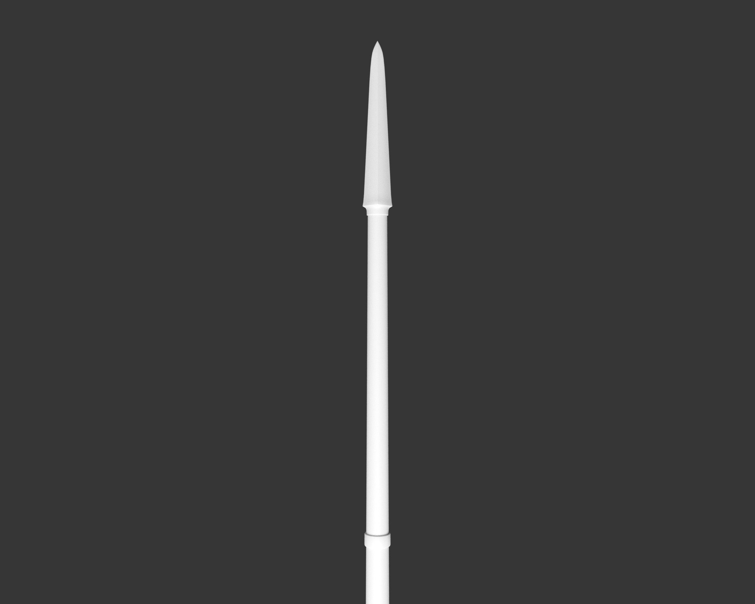 Medieval Noble Weapon Lance Low-poly 3D model_10