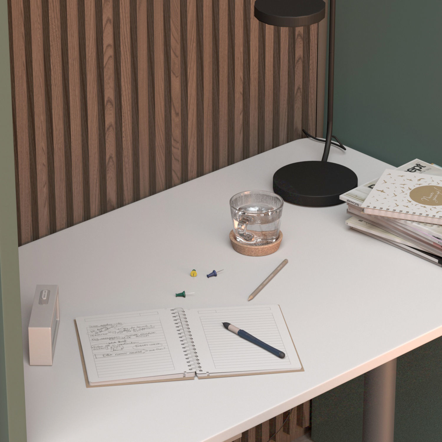 Childrens furniture set 3D model_2