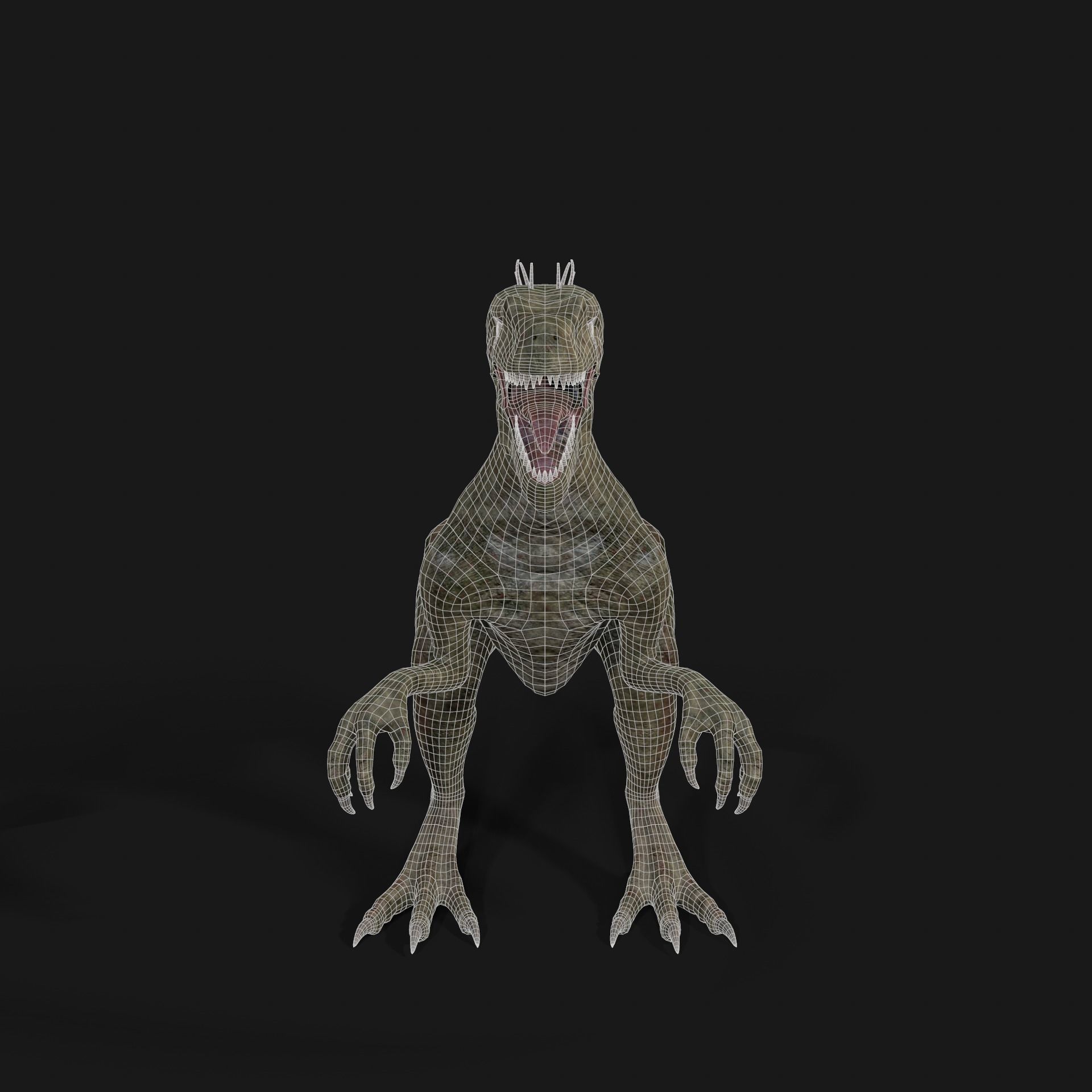 Dinosaurs Velociraptor Hybrid 3D model_10