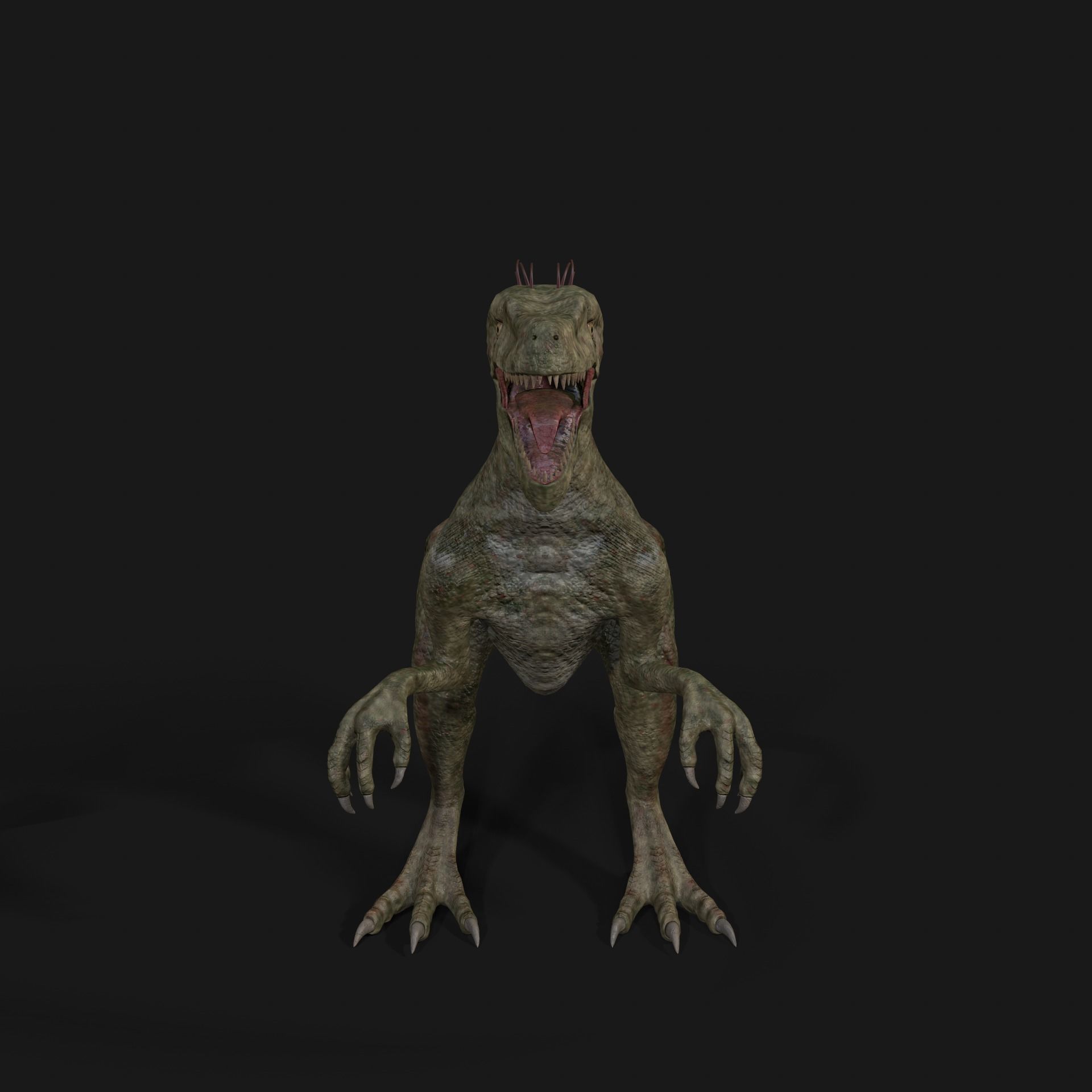 Dinosaurs Velociraptor Hybrid 3D model_6