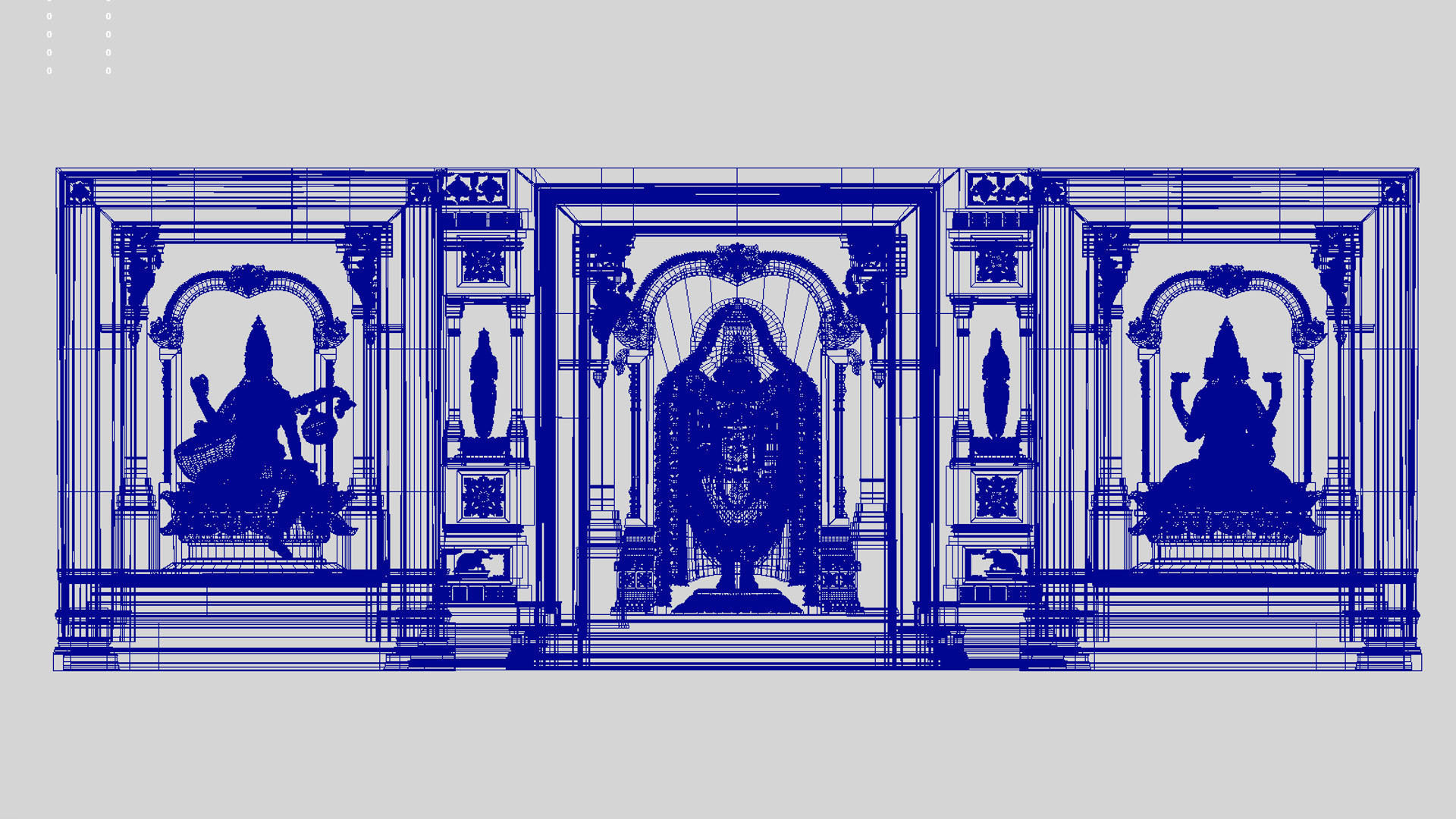 god lakshmi balaji venkateswara saraswati 3d model 3D model_8