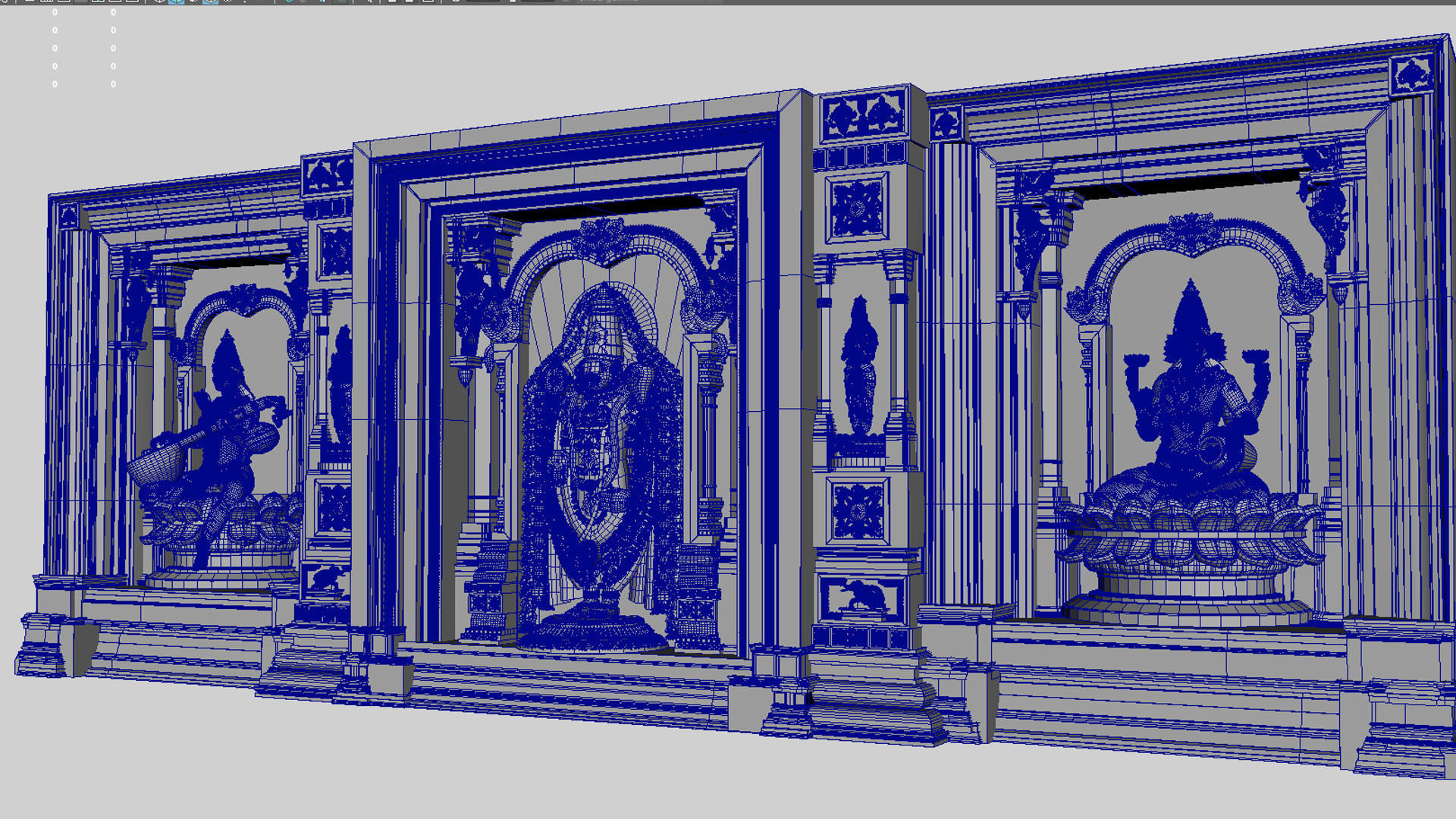 god lakshmi balaji venkateswara saraswati 3d model 3D model_5