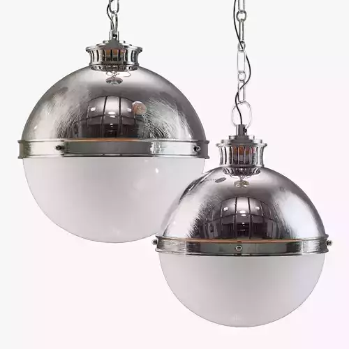 Emerson 1-light single globe pendant-chrome