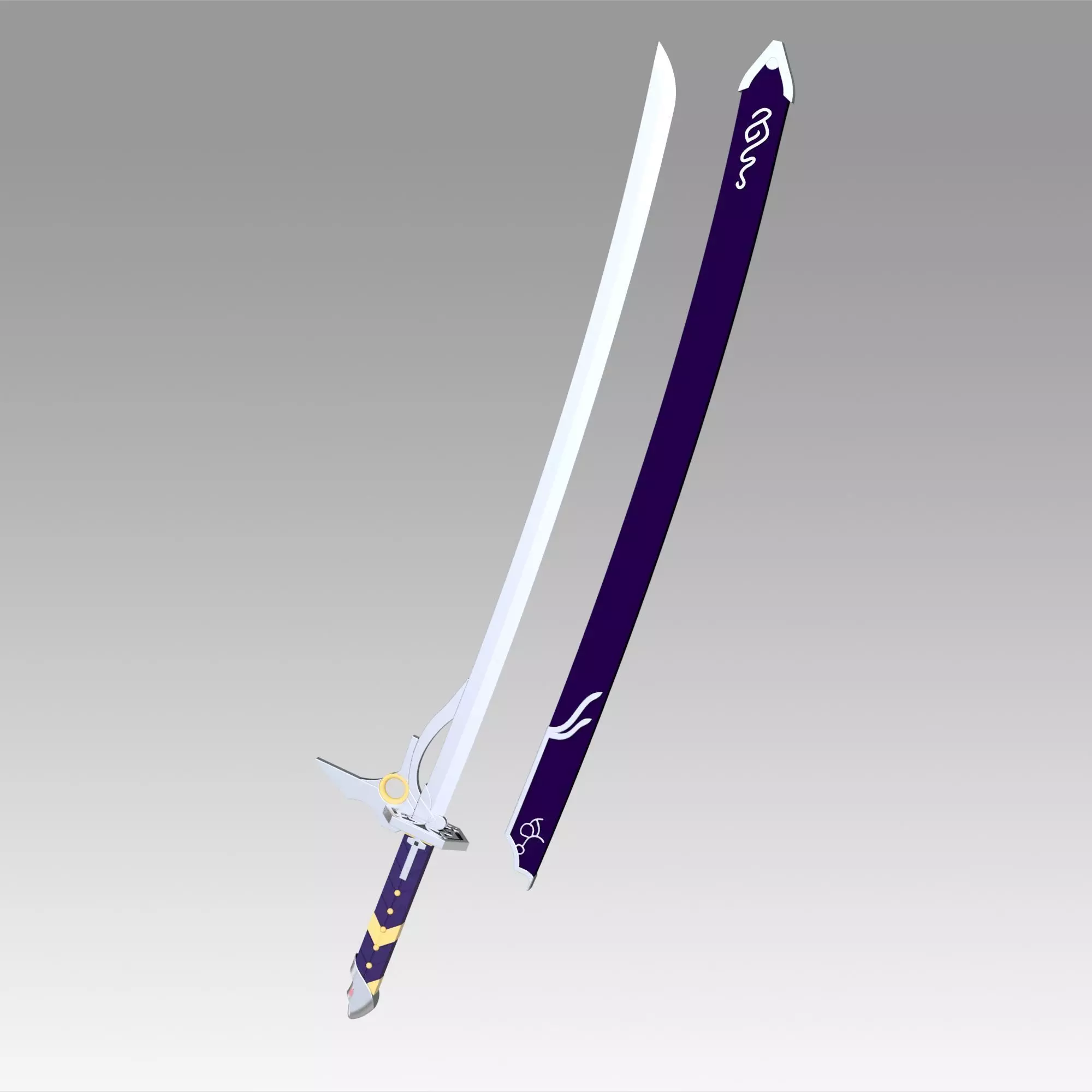 The Legend of Heroes Trails of Cold Steel Rean Schwarzer Sword 3D print model