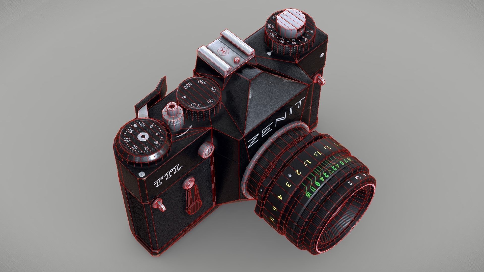 ZENIT TTL Low-poly 3D model_5