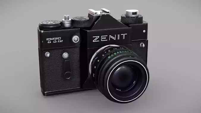 ZENIT TTL Low-poly 3D model ZENIT TTL Low-poly 3D model