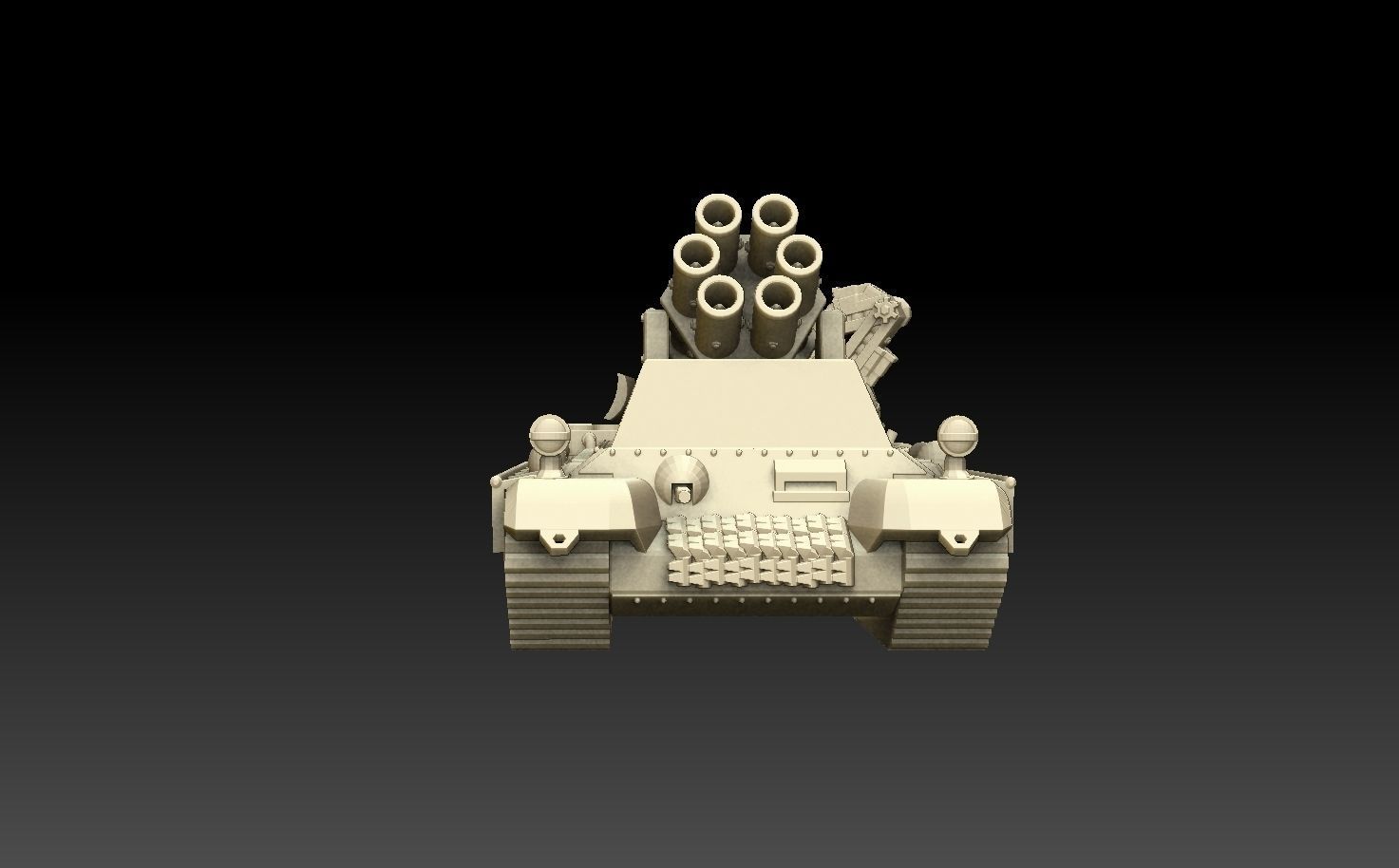 Self-Propelled Rocket Artillery Kit 3D print model_6