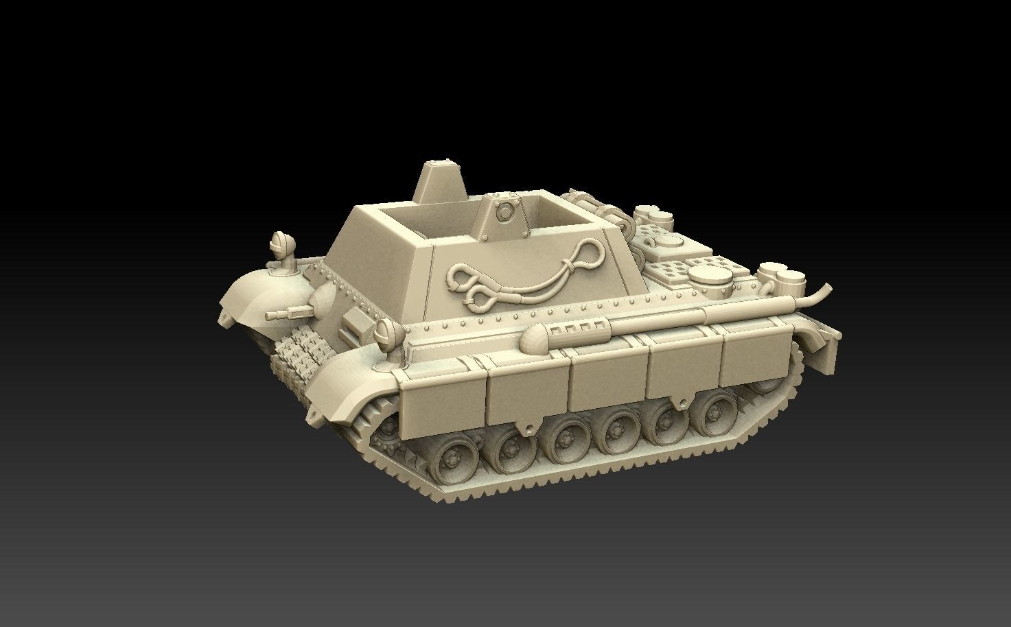 Self-Propelled Rocket Artillery Kit 3D print model_5