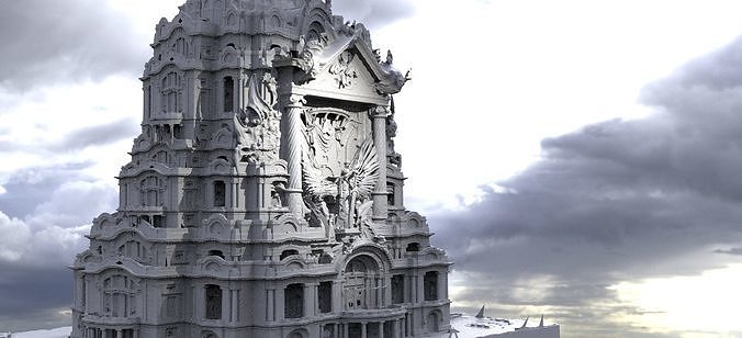 Angelic Temple of heaven 3D model