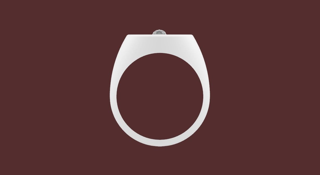 Sunrise and Skull Ring 3D print model_4