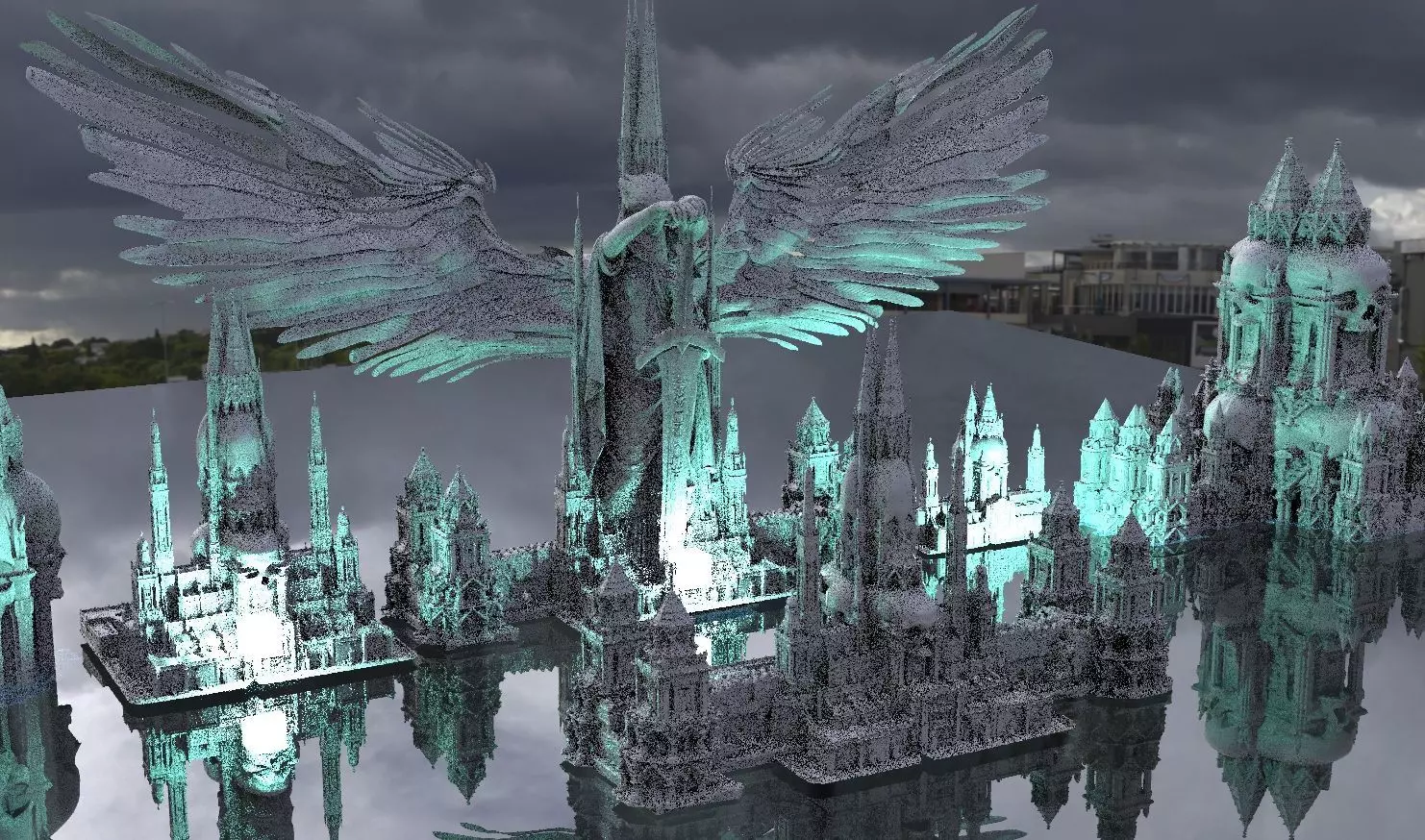 Underworld Temple Kit bash 3D model