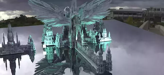 Underworld Temple Kit bash 2 3D model