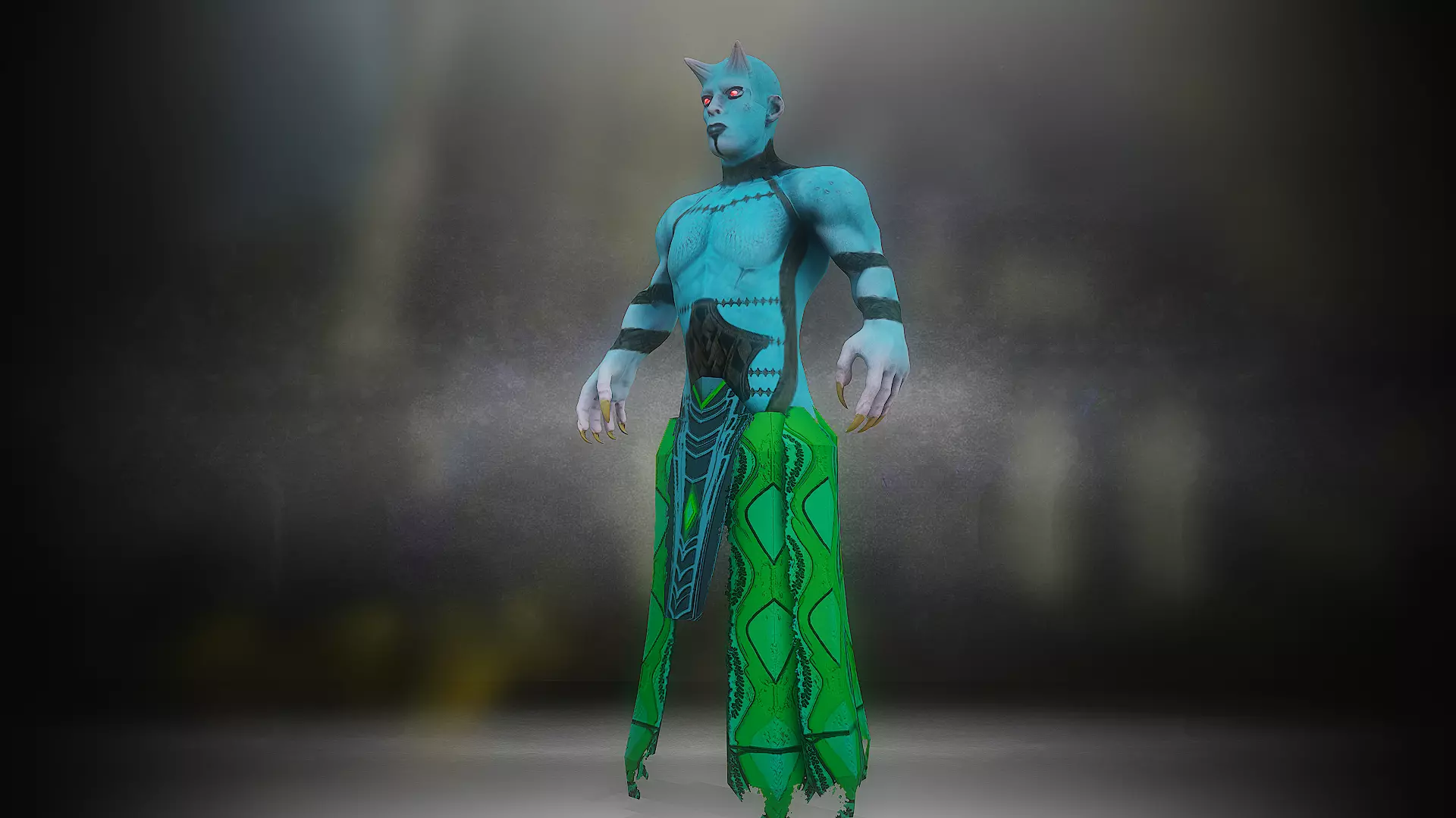 Ifryt character fantasy  Low-poly 3D model_0