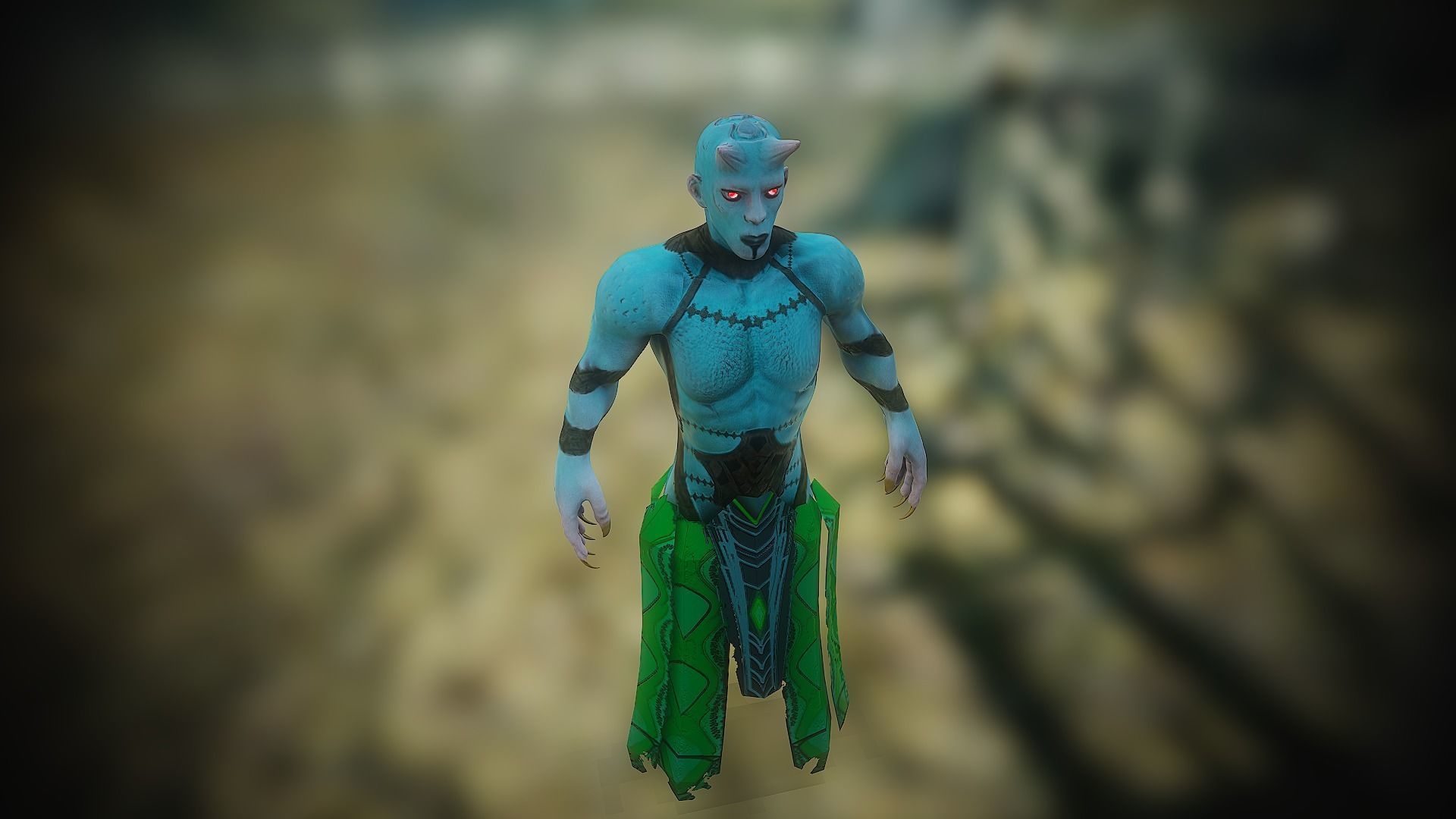 Ifryt character fantasy  Low-poly 3D model_2