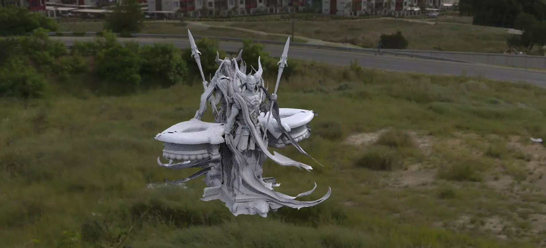 Fallen Angels back to back 2 3D 3D model