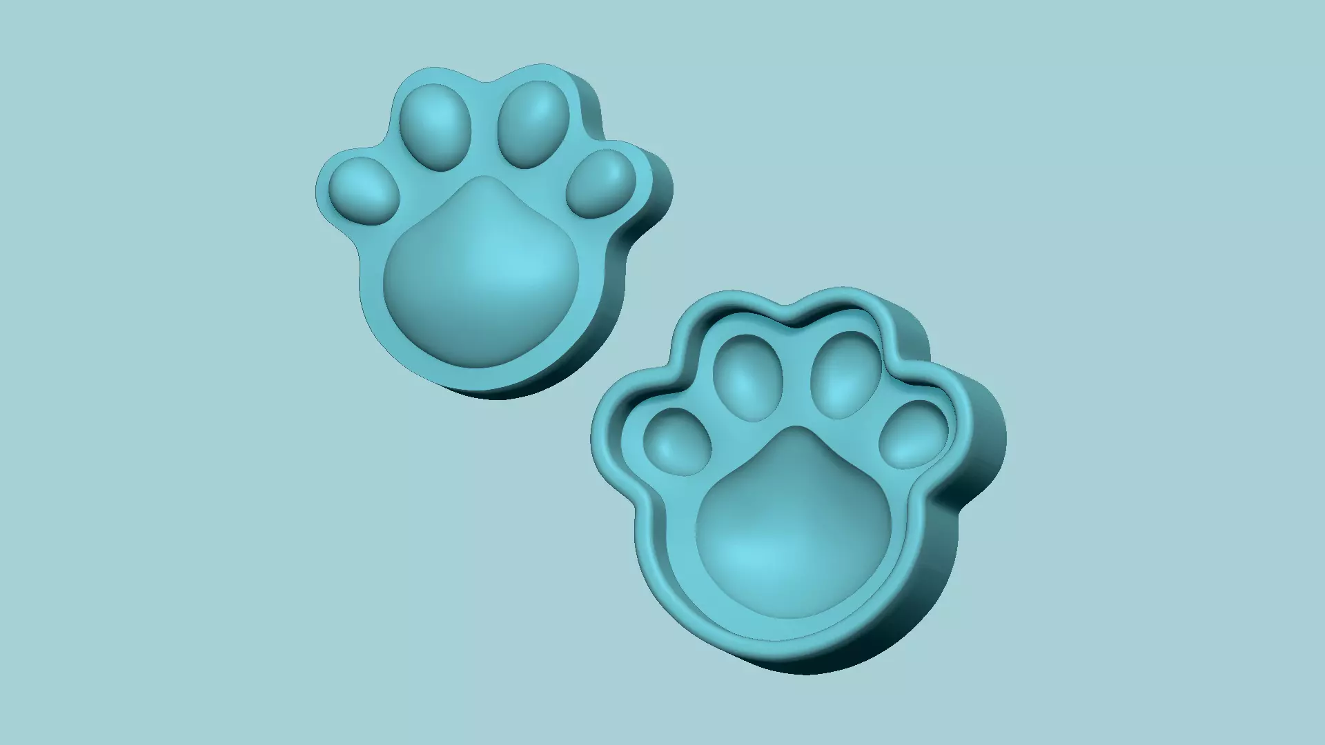 Cat Paw - Molding EVA Foam Craft 3D print model_0