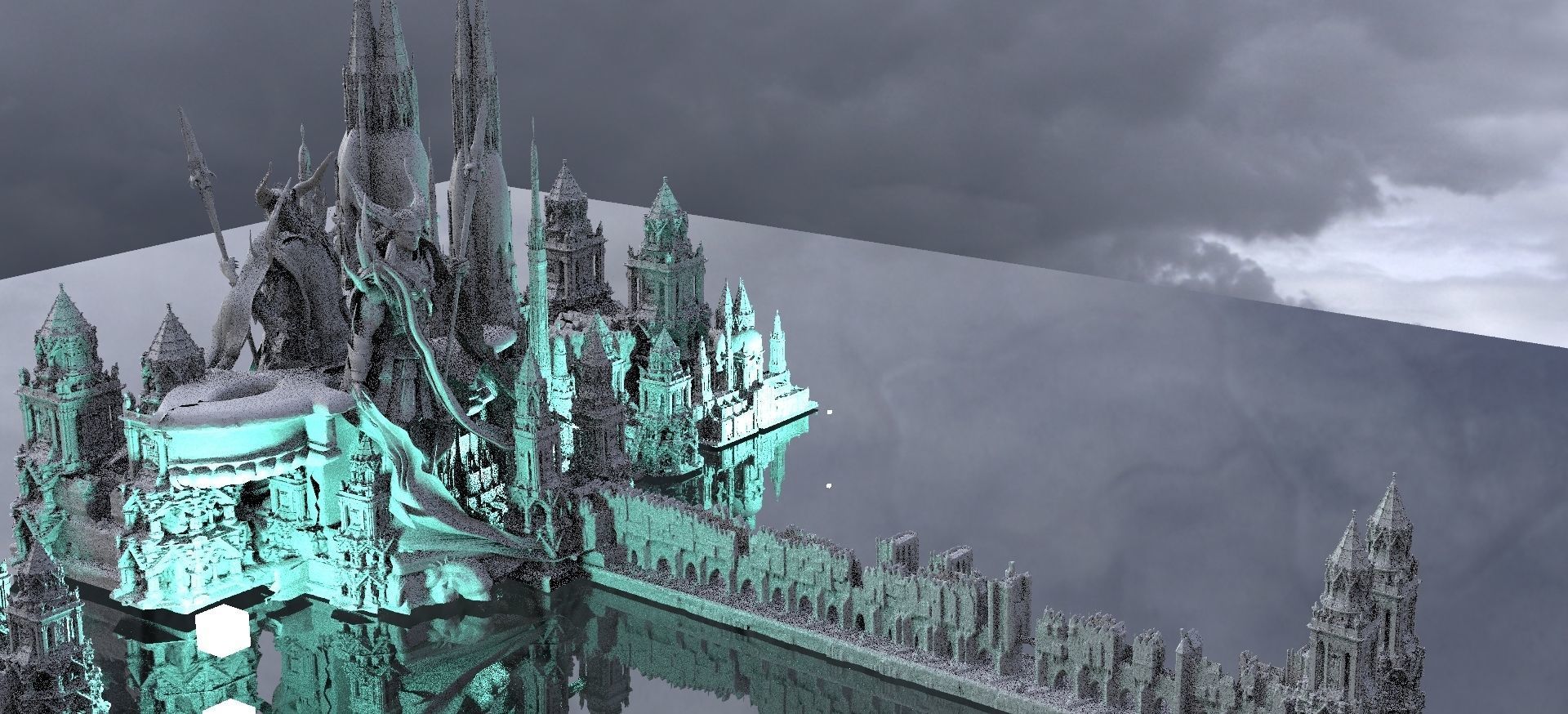 Angelic themed models with Hell themed models extended 3D model_2