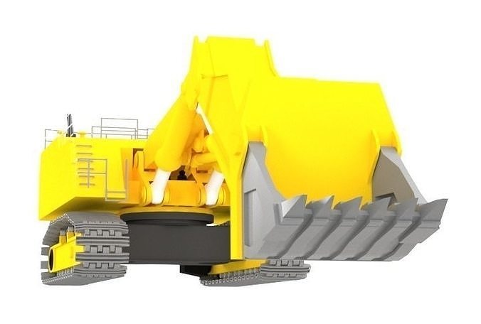 Excavator Low-poly 3D model